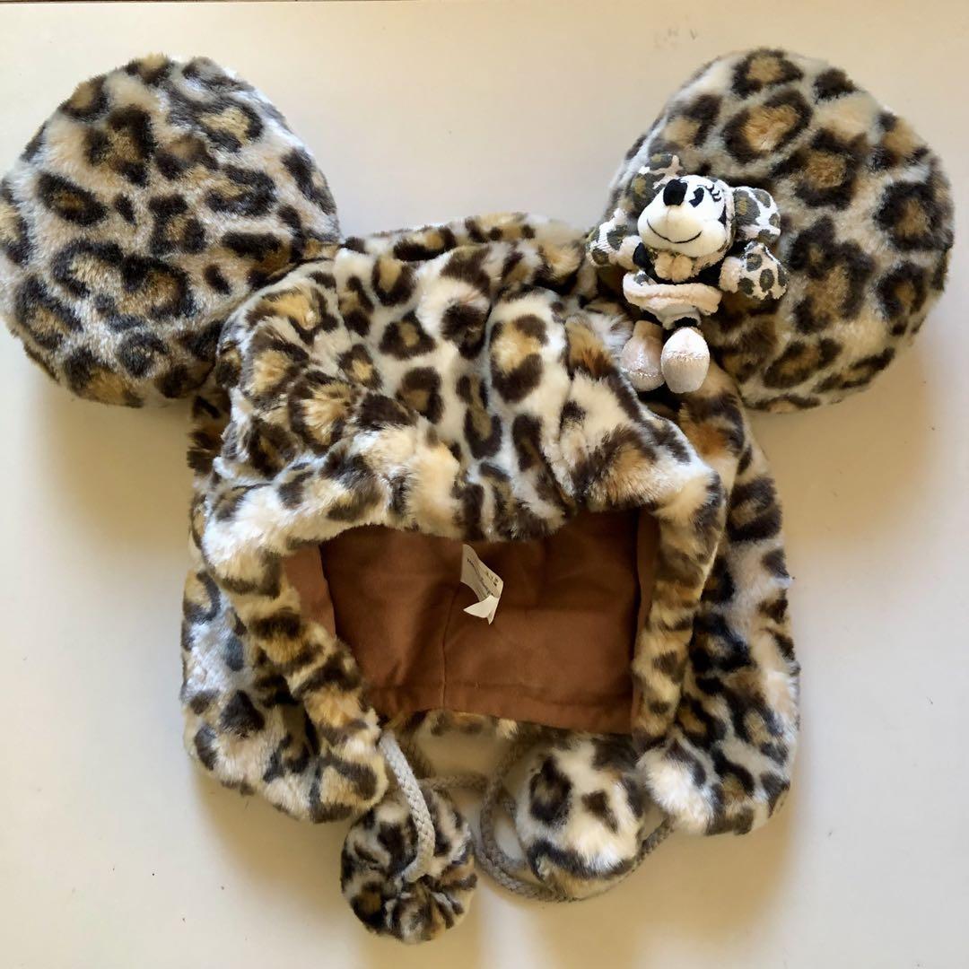 美品　東京ディズニーリゾートミニー マスコットファンキャップヒョウ