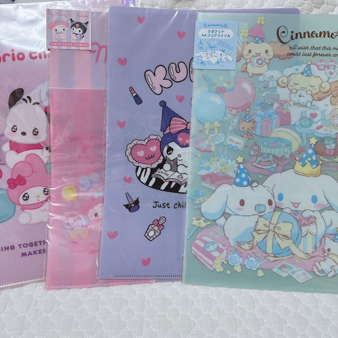 サンリオ❣️キキララ  マイメロディ　シナ　クリアファイル　レトロ　限定
