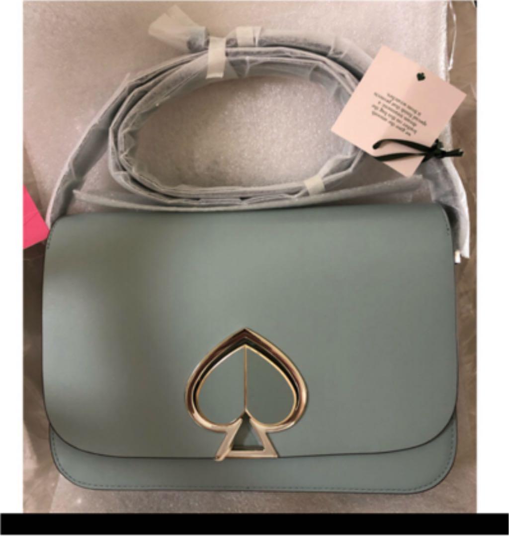 【激安大特価!】 【極美品】kate spade ニコラ ショルダーバッグ ティファニーブルー - ショルダーバッグ