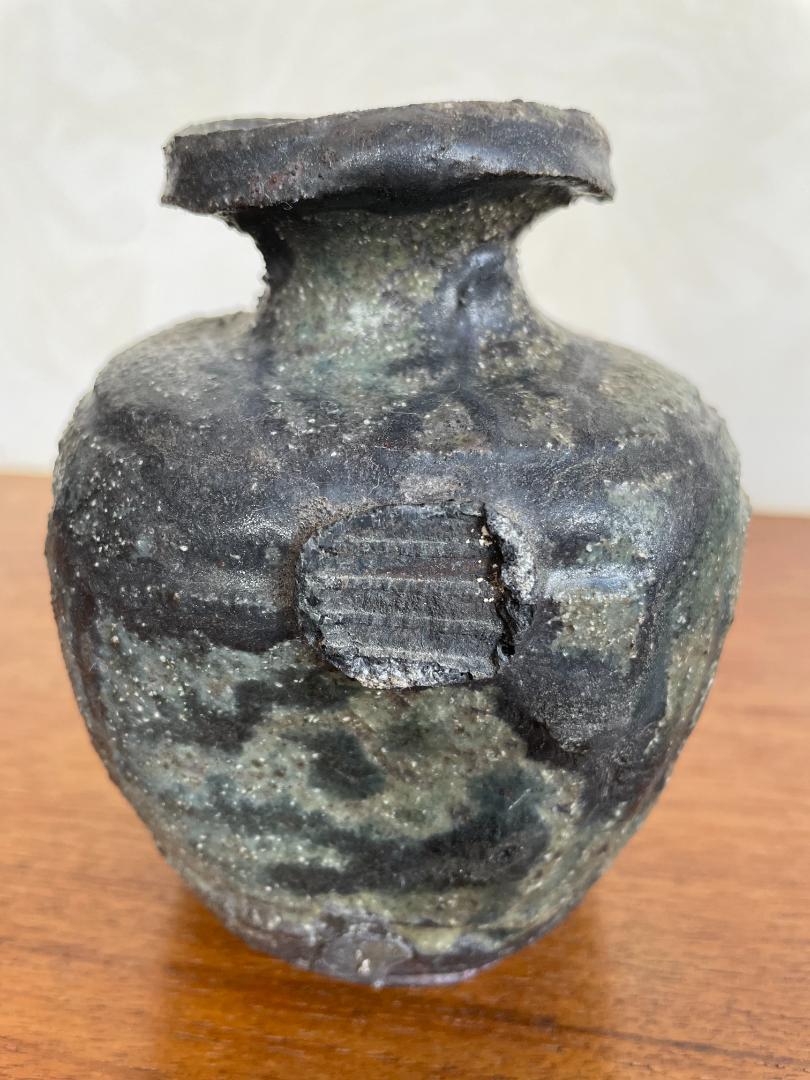 壺 壷 つぼ 花瓶 花器 花入 作家 作品 銘有 名あり ゴツゴツ 土 味わい