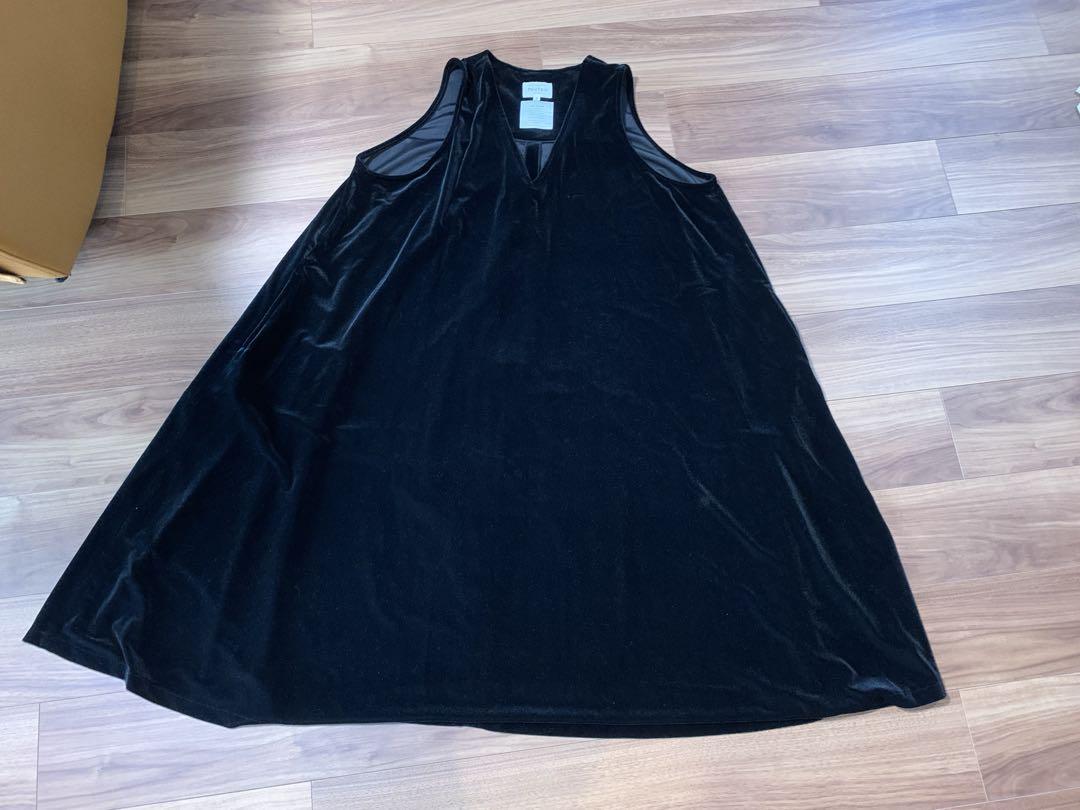 foufou THE DRESS #16 ベロアノースリーブワンピース