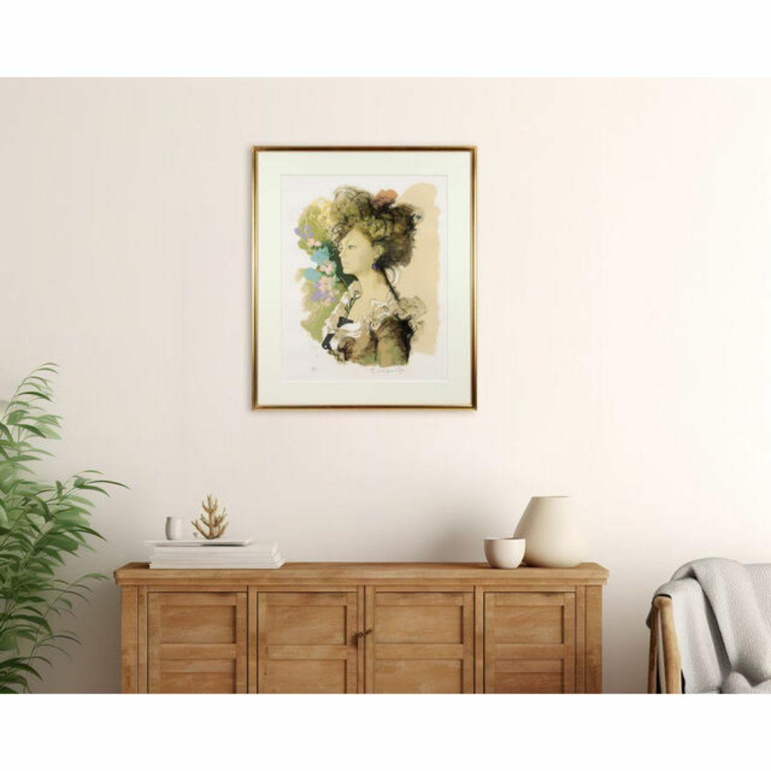 『エンジの女』 絵画