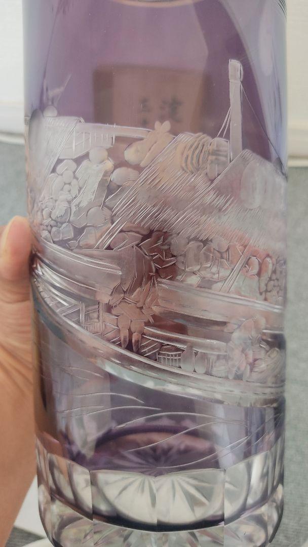 超希少品☆江戸絵切子 東晃 斉藤司郎 淀川 三十石船(切子 江戸切子 薩摩切子) by メルカリ