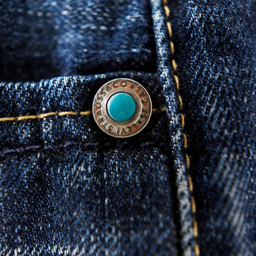 Levi's LV705-03 Y2Kターコイズデニム ボタン裏J30 日本製
