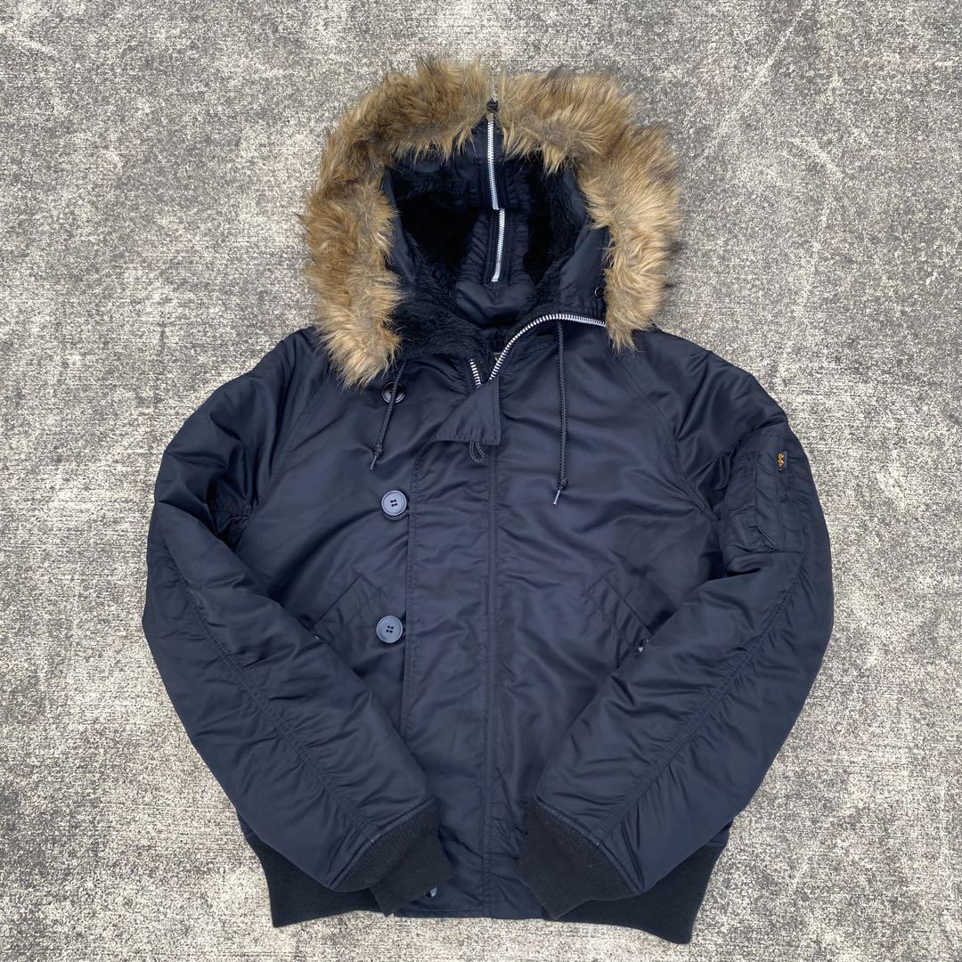 ALPHA INDUSTRIES N-2B  FLIGHT JACKET 黒　L
