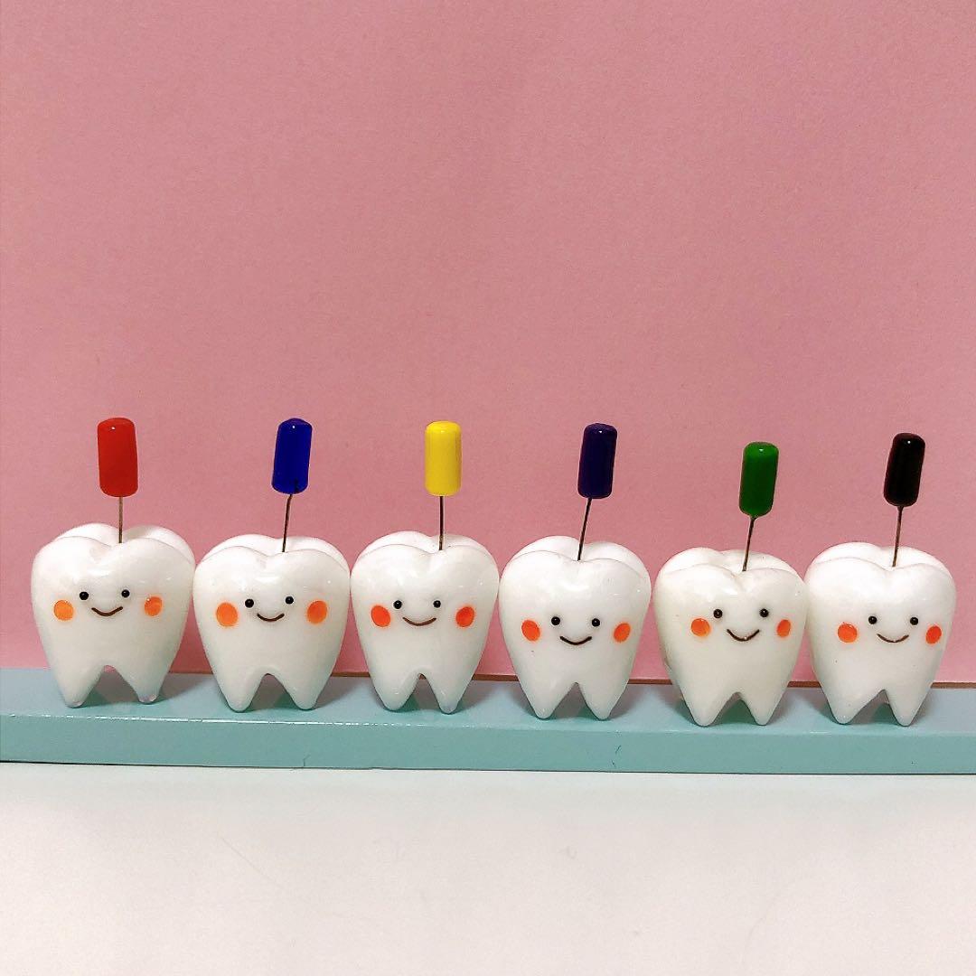 ガラス細工 リーマー6色と歯ブラシステージ