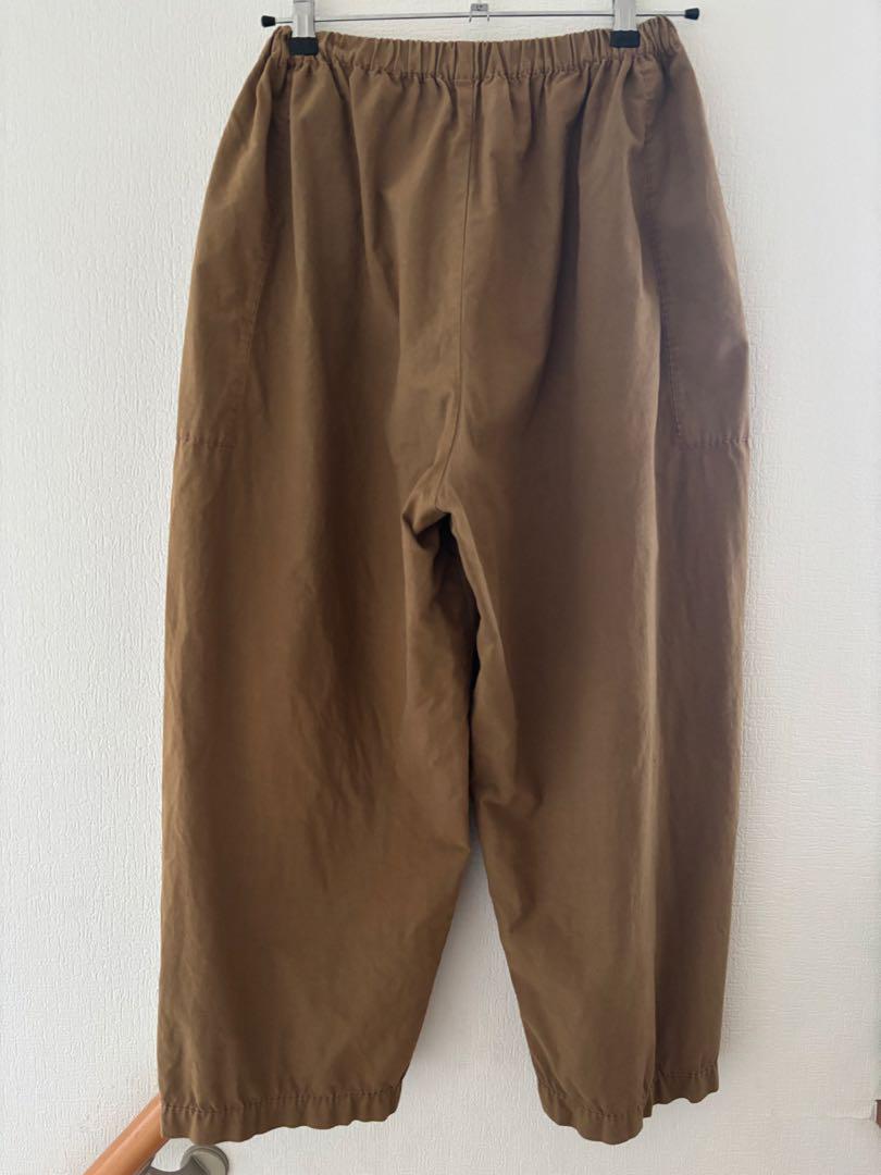 homspun ホームスパン　バルキーシーチング厚手ギャザーパンツ