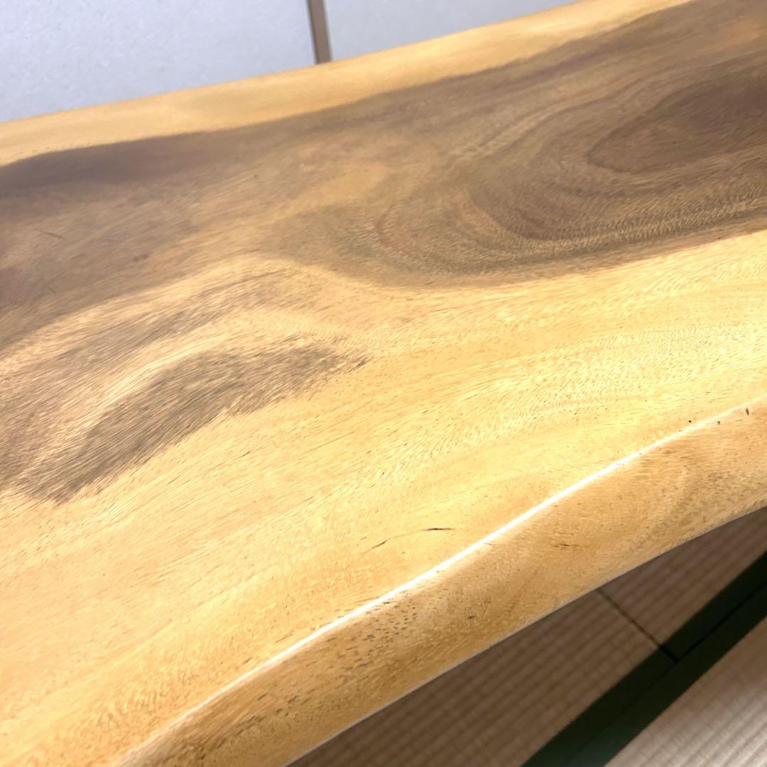 【美品　送料込】モンキーポッド　Monkey Pod 一枚板　ダイニングテーブル