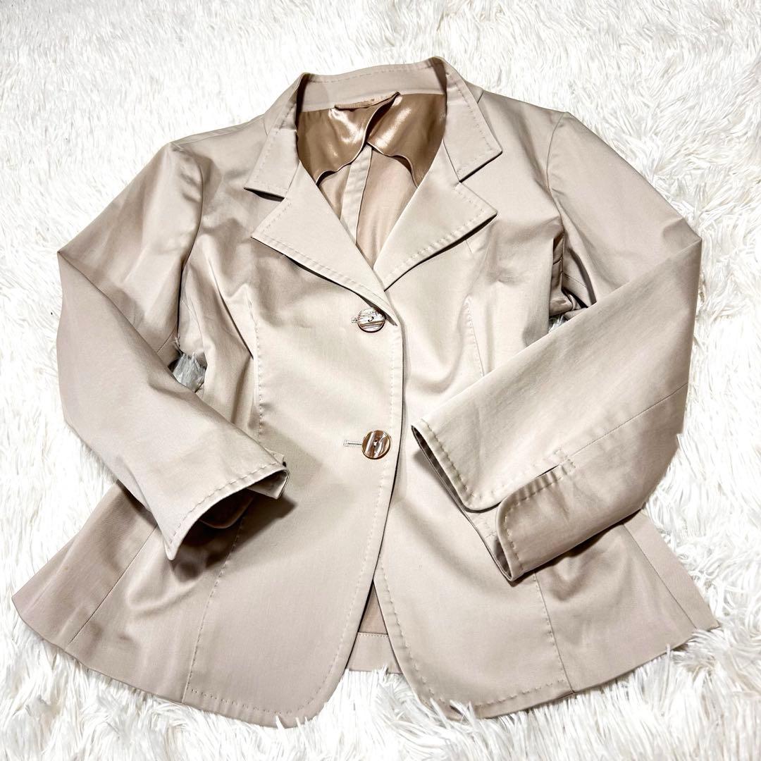 極美品✨MaxMara ベージュ テーラードジャケット 38 極美品✨MaxMara ベージュ テーラードジャケット 38