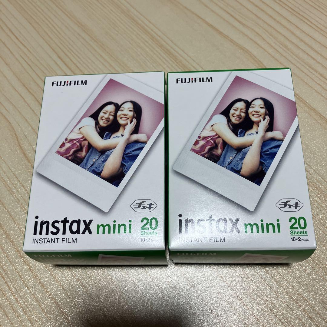 FUJIFILM instax mini フィルム 20枚×2パック（計40枚）
