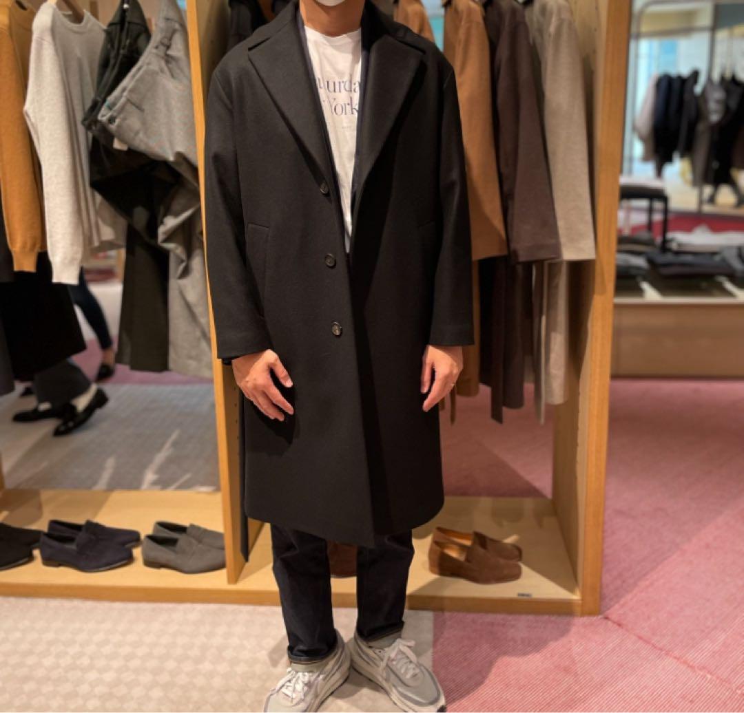 Hevo OSTUNI チェスターコート ネイビー HEVO チェスターコート コート OSTUNI イーヴォ オストゥーニ