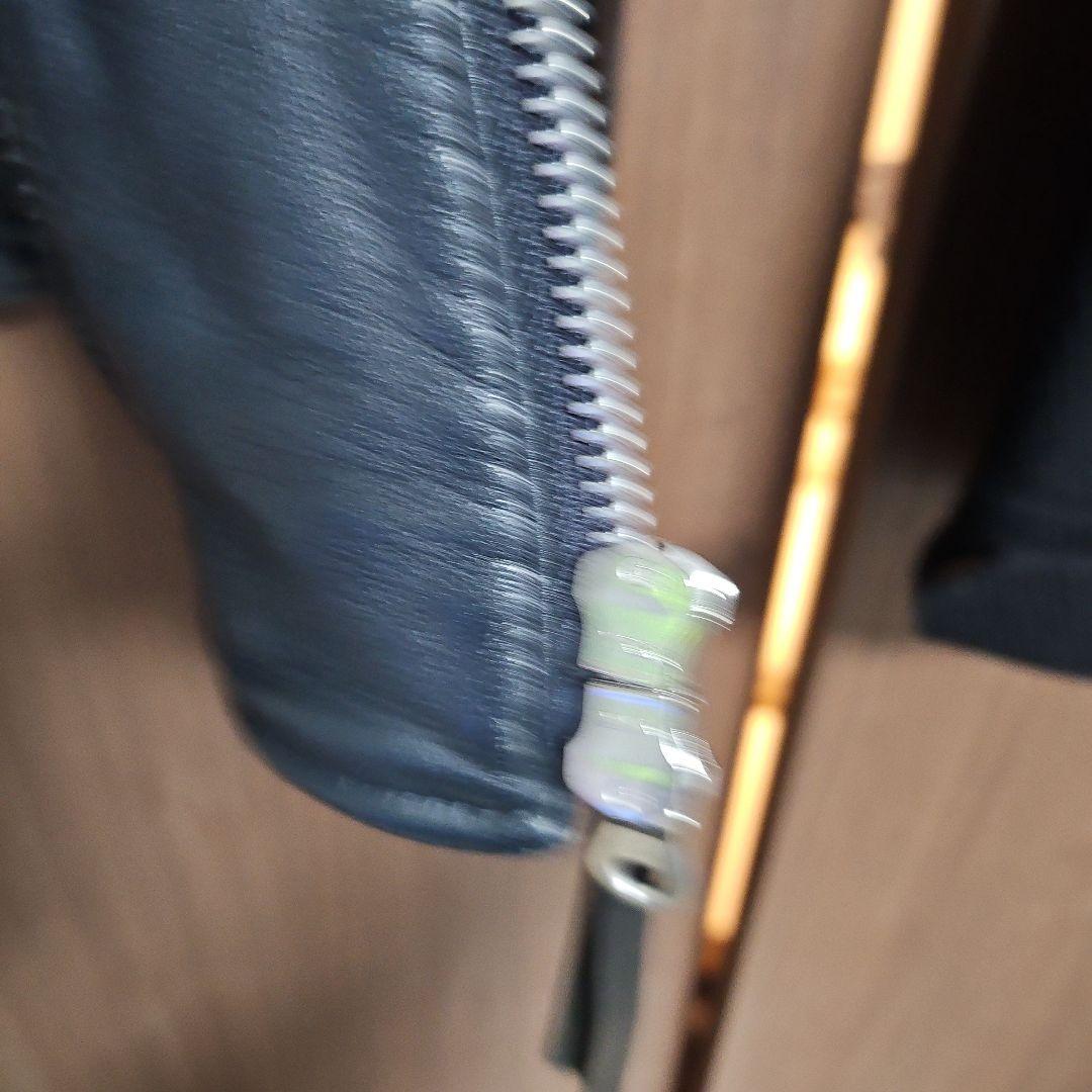 カーフレザーライダース ジャケット　ネイビーM