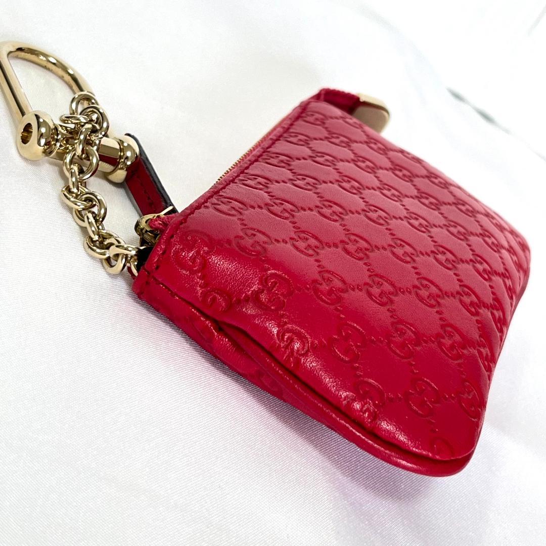 《新品》GUCCI グッチシマ レザー コインケース キーケース キーホルダー