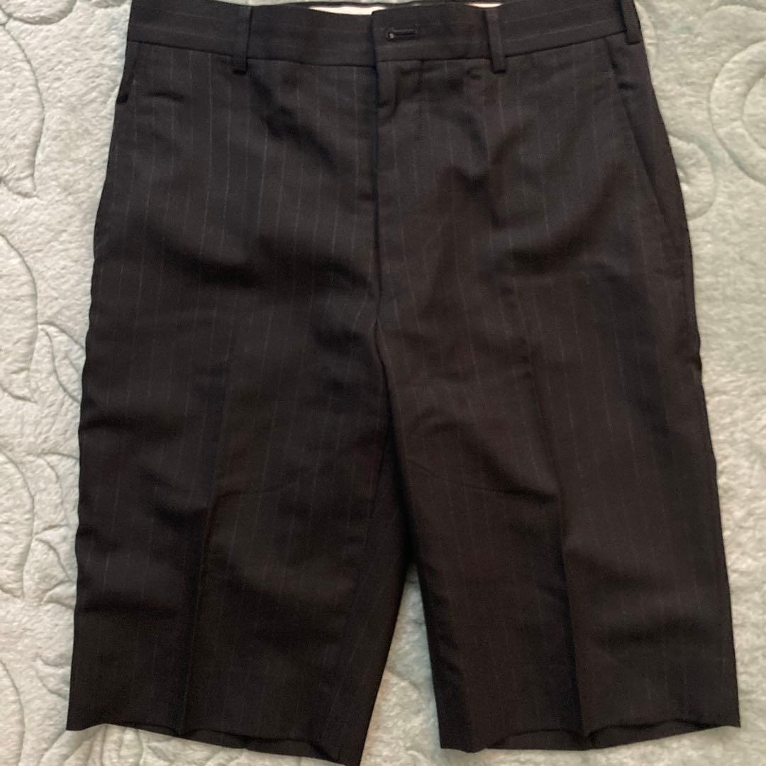 コムデギャルソン ストライプハーフパンツ クリーニング済み ユニセックスXS SS COMME des GARCONS