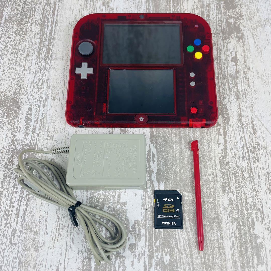 希少 ニンテンドー 2DS ポケットモンスター赤 Pokémon 匿名配送