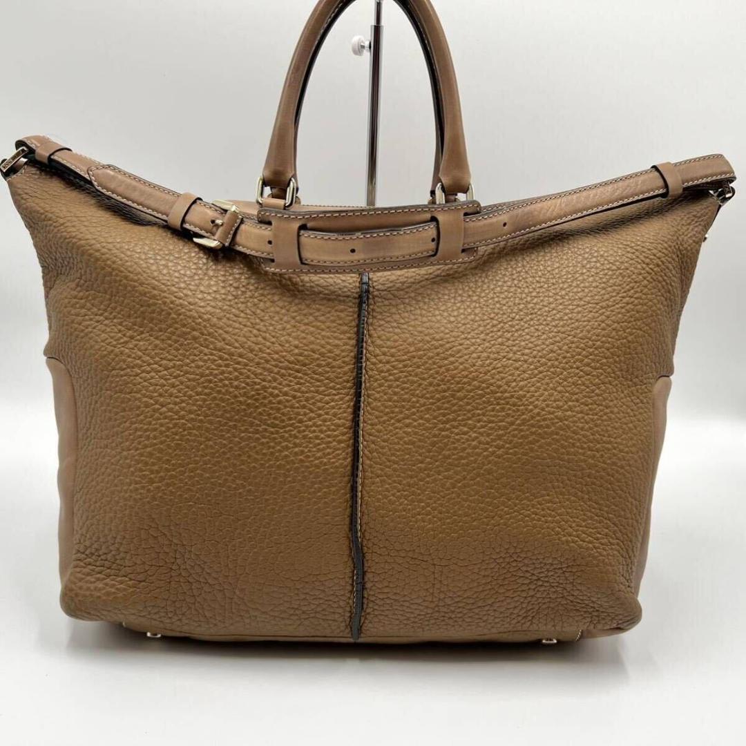 美品 トッズ  2way A４収納可 肩掛け トートバッグ ショルダー レザー