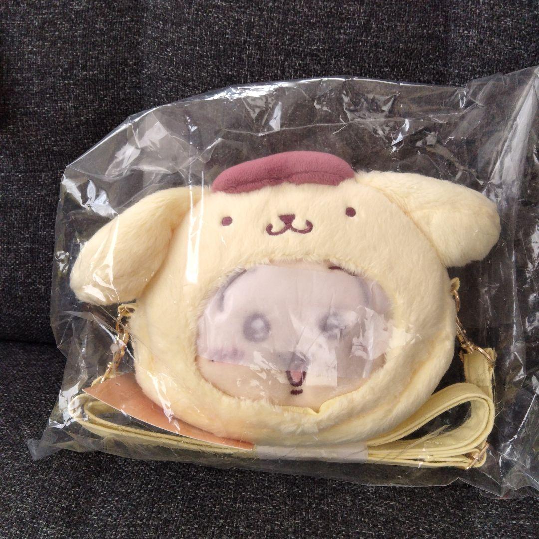 ちいかわ　サンリオ　ぬいぐるみ　ポシェット　うさぎ　ポムポムプリン