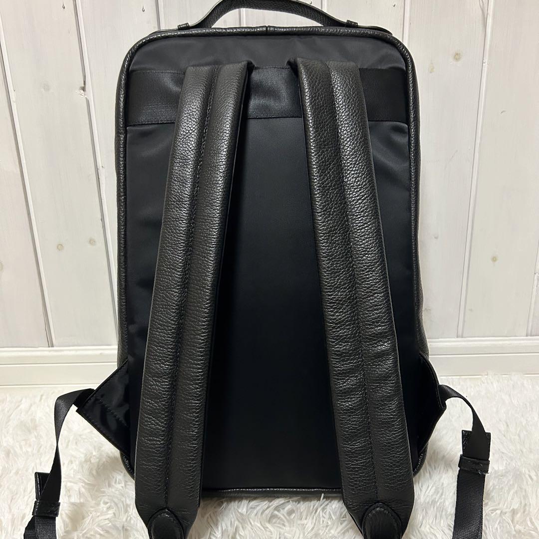 ⭐️未使用級⭐️タケオキクチ ビジネスリュック バックパック レザー 黒 A4可
