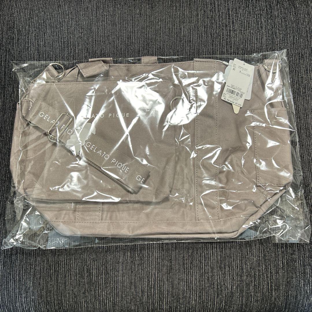 ジェラートピケママバッグ+ショルダーポーチセット