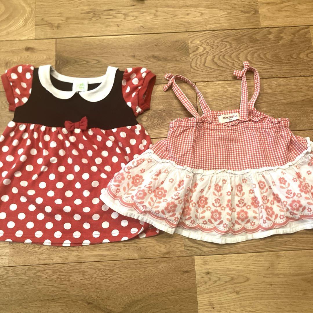★まるっとお得★春夏服　女の子80、90センチ　まとめ売り 最終価格 女の子夏服まとめ売り18枚 80サイズ ブランド色々