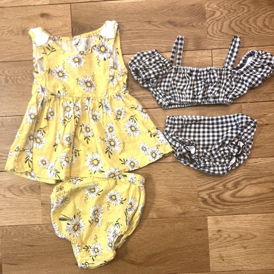 ★まるっとお得★春夏服　女の子80、90センチ　まとめ売り 最終価格 女の子夏服まとめ売り18枚 80サイズ ブランド色々