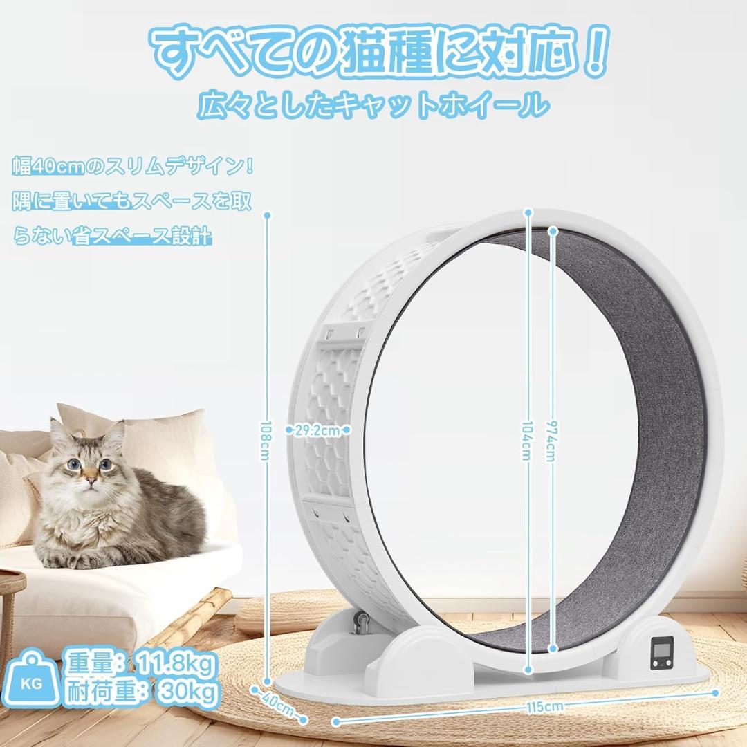 (値下げ交渉可) キャットホイール 万歩計付 猫 ルームランナー ホイール