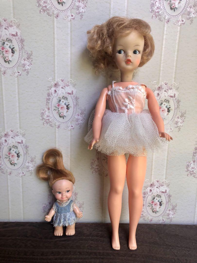 日本製タミーちゃんとピーウィー人形のセット売り　ビンテージドール　レトロ人形