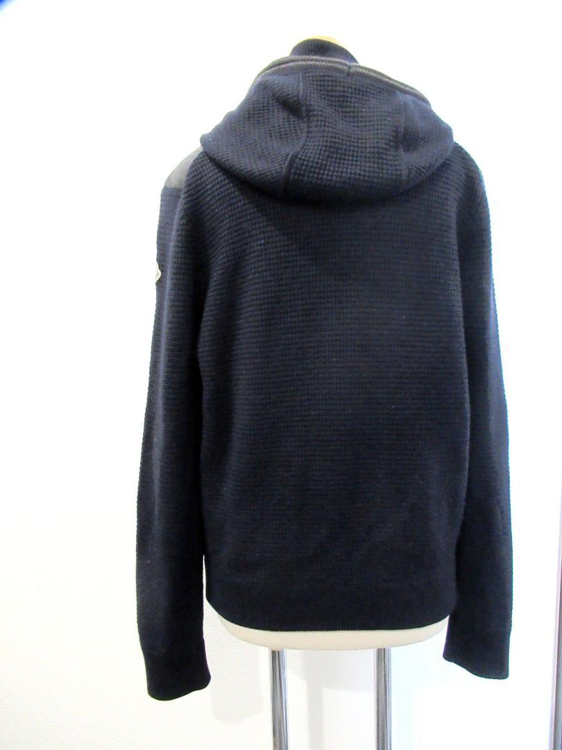 【MONCLER/モンクレール】ニット×ダウン カーディガン ネイビー/L