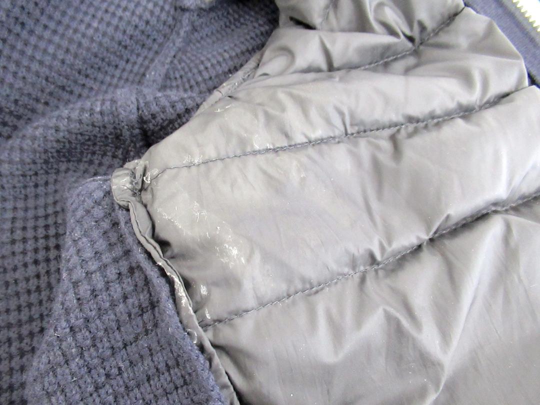 【MONCLER/モンクレール】ニット×ダウン カーディガン ネイビー/L
