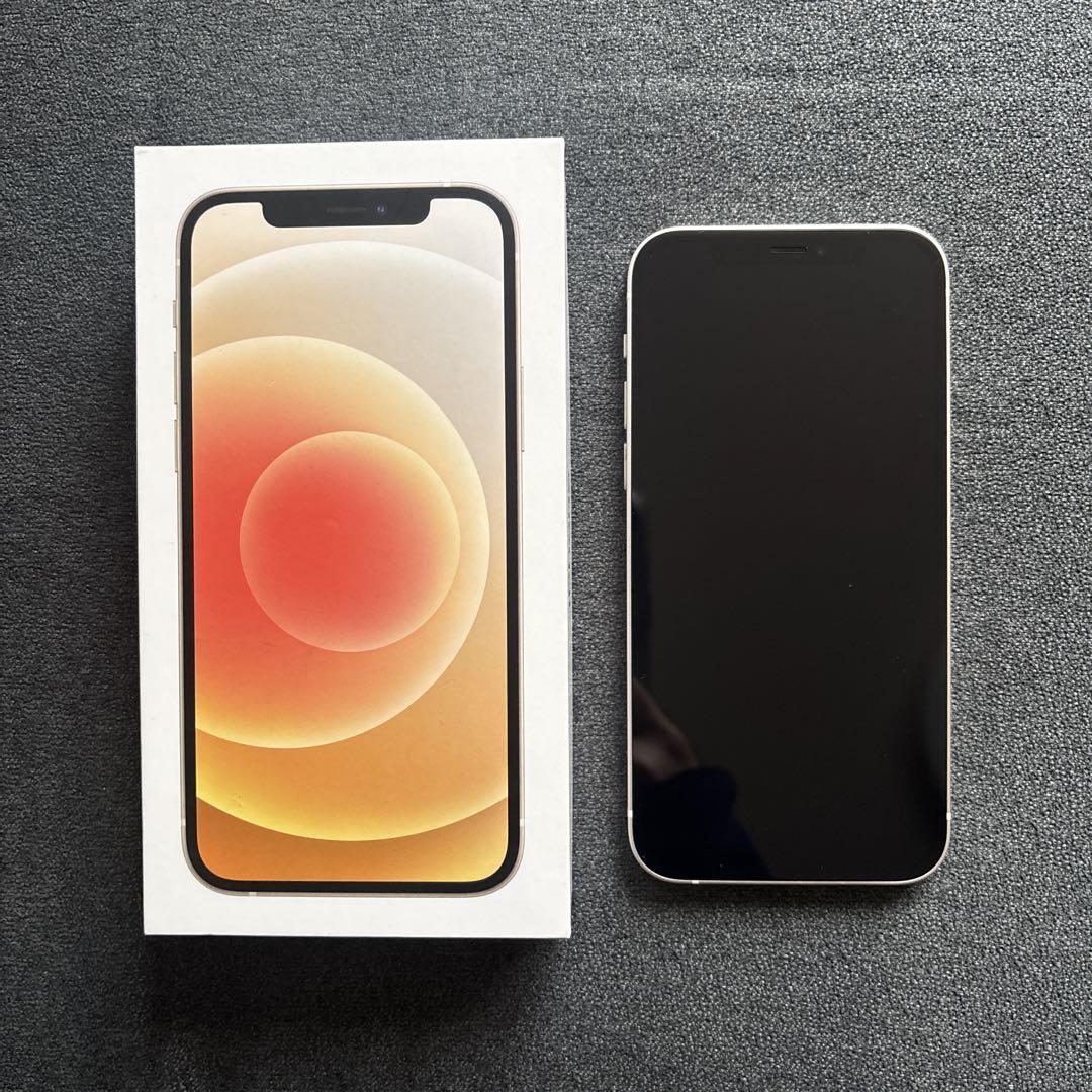 美品Apple iPhone 12 本体 美品】Apple iPhone 12 ホワイト 本体