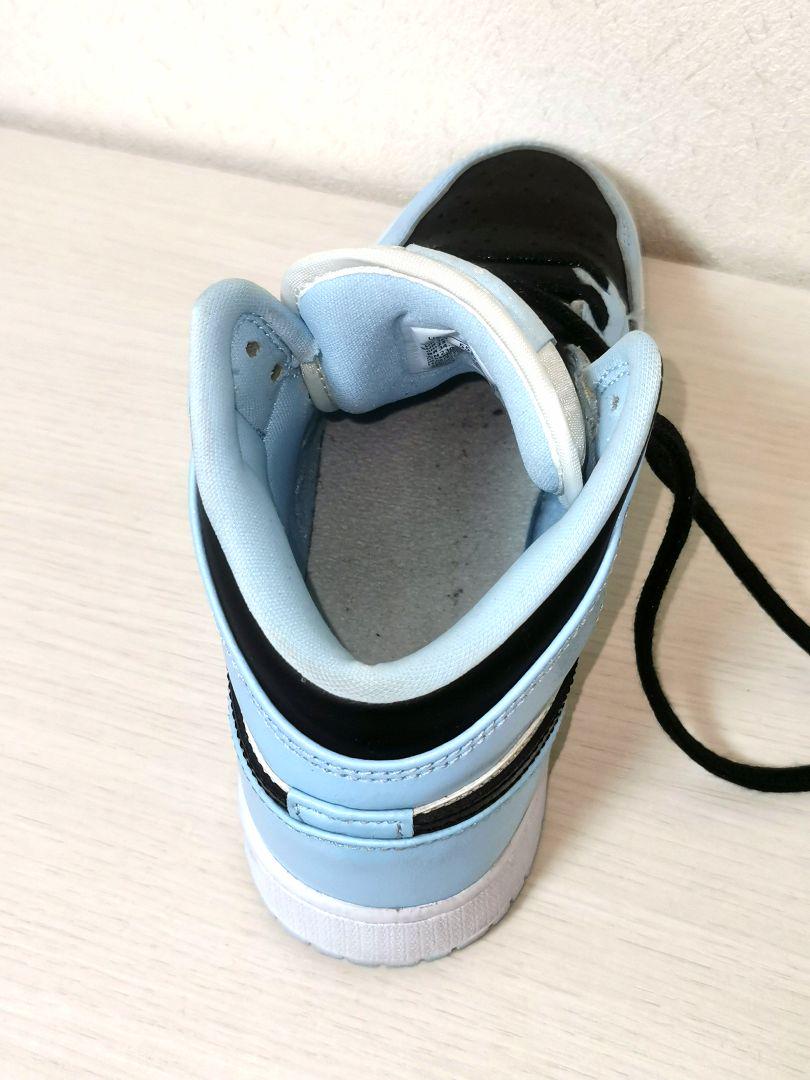 AIR JORDAN 1 MID(GS) 23cm希少カラーアイスブルー