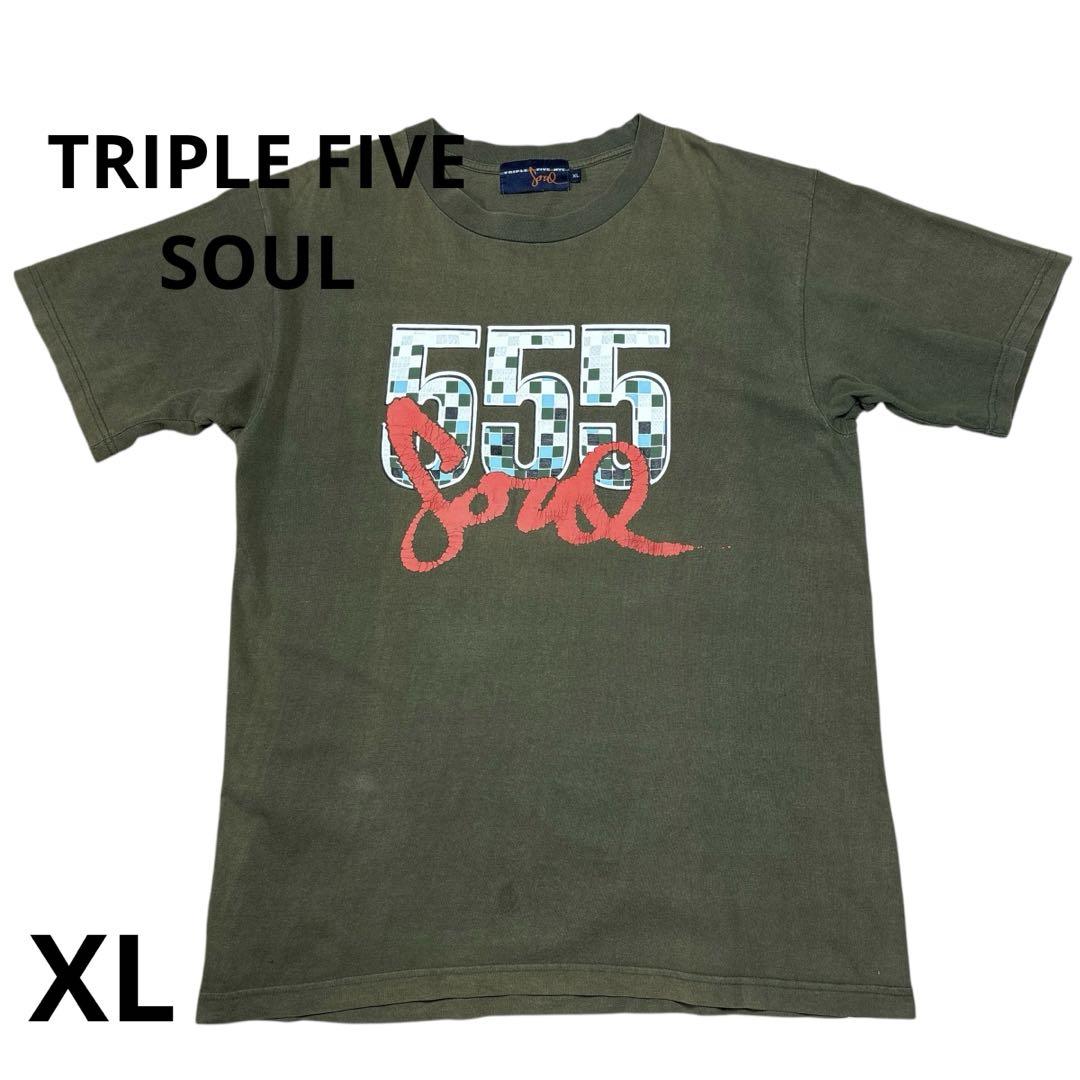 90s vintage TRIPLE FIVE SOUL 555 Tシャツ XL