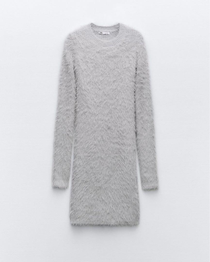 ZARA❤︎フェイクファーワンピース - メルカリ