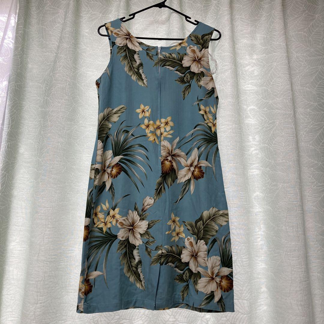 kauaiana ハワイ花柄ワンピース　Hawaii Ｌ　新品未使用 ハワイ リゾートワンピース マキシ丈 Vネック ノースリーブ 花柄