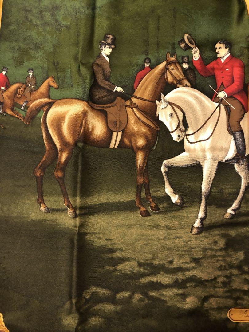 RALPH LAUREN ラルフローレン シルクスカーフ イタリア製 乗馬
