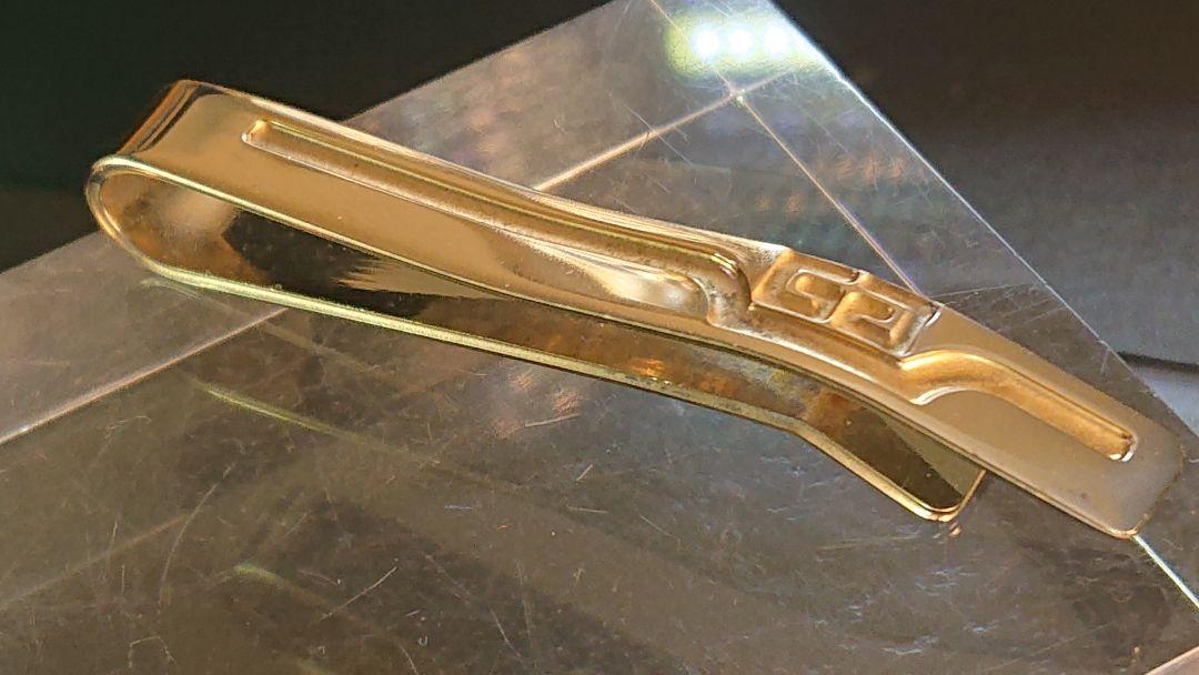 4.【ジバンシィGIVENCHY】[2Gロゴ]デザインクリップ式高級ネクタイピン