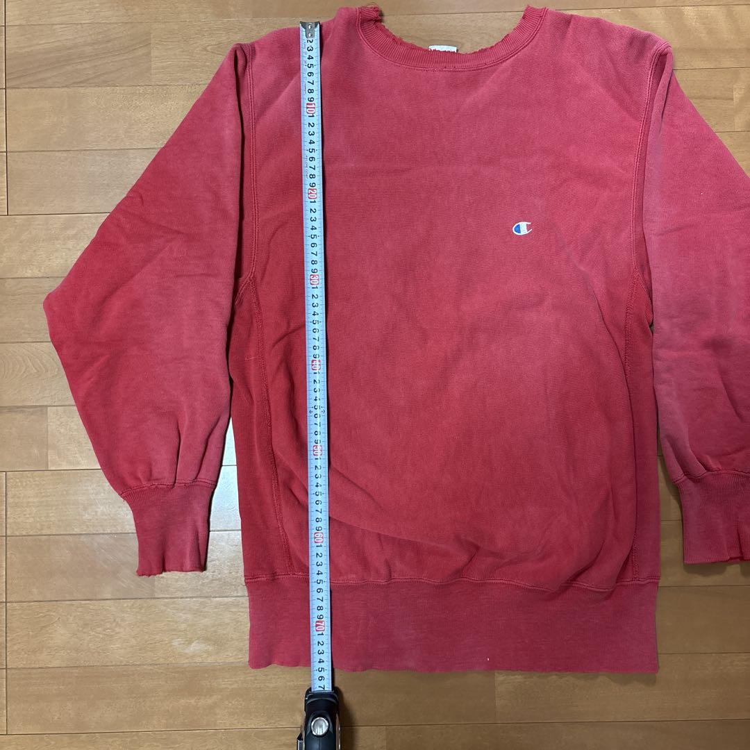 90s 目あり Champion チャンピオン リバースウィーブ レッド XL