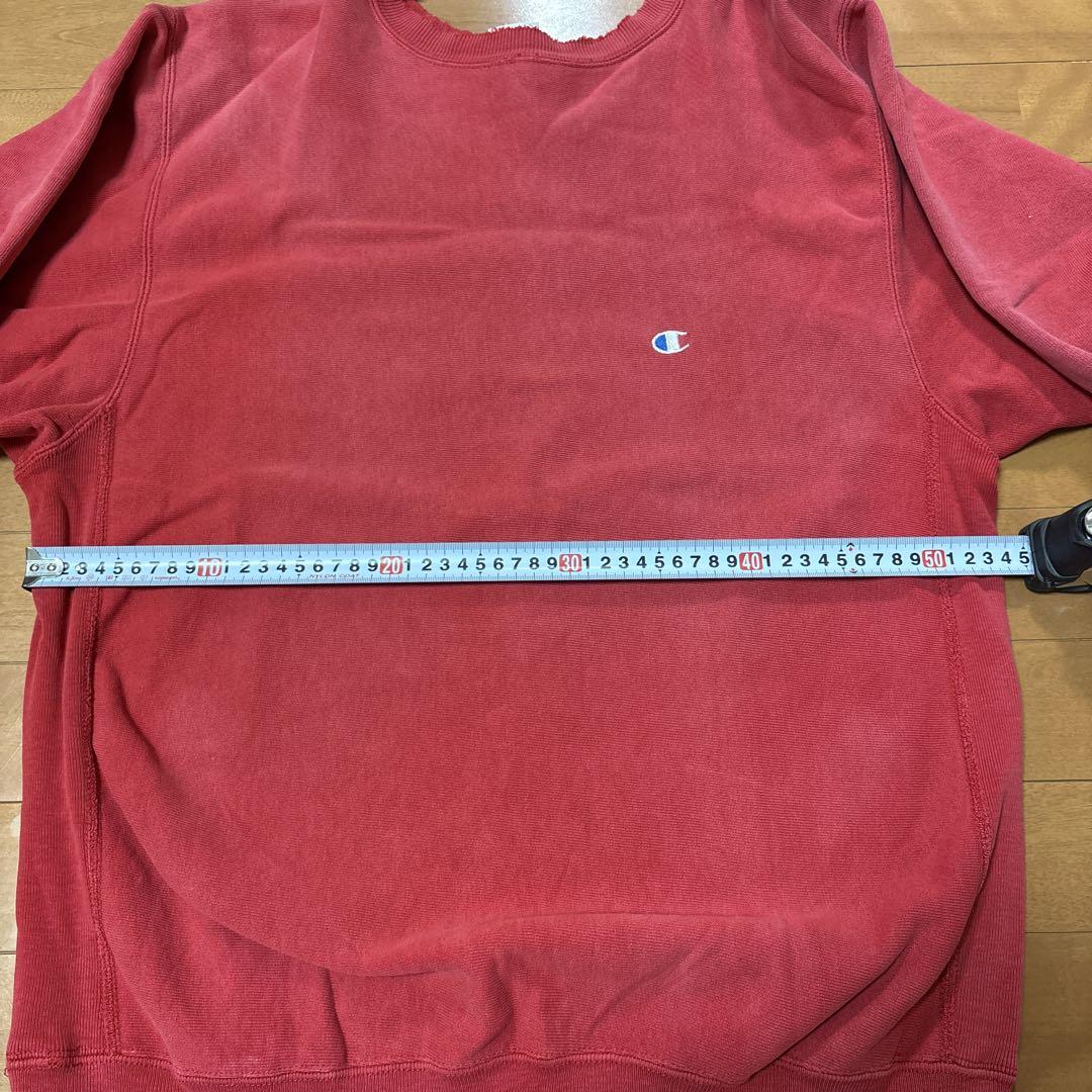 90s 目あり Champion チャンピオン リバースウィーブ レッド XL