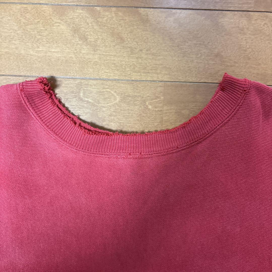 90s 目あり Champion チャンピオン リバースウィーブ レッド XL