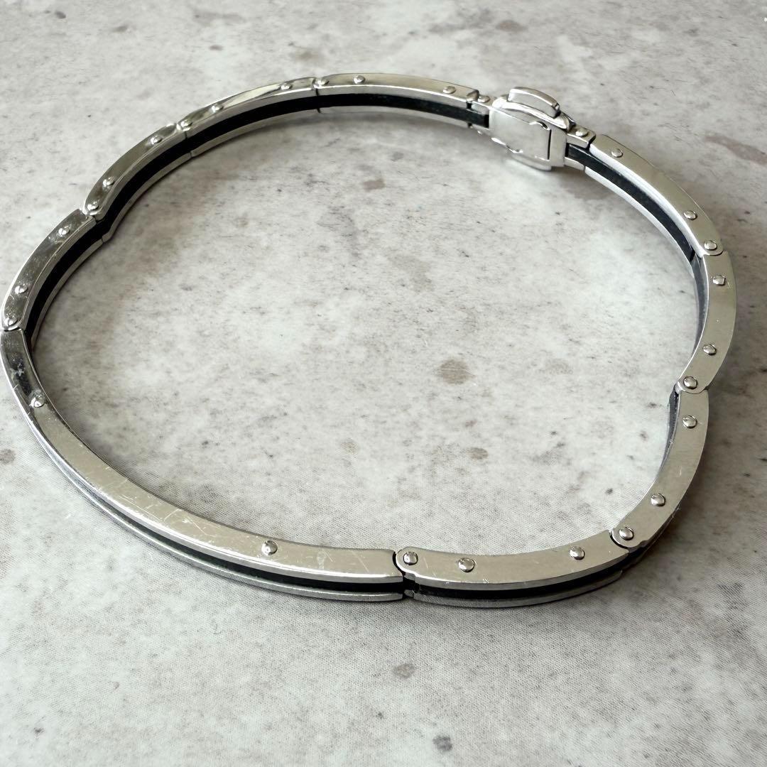 【希少】CHIMENTO キメント ウオモ ブレスレット シルバー ブラック 希少】CHIMENTO キメント ウオモ ブレスレット シルバー