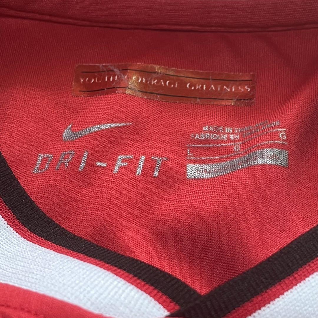 90s y2k NIKE マンチェスターユナイテッド サッカーシャツ TEE 赤