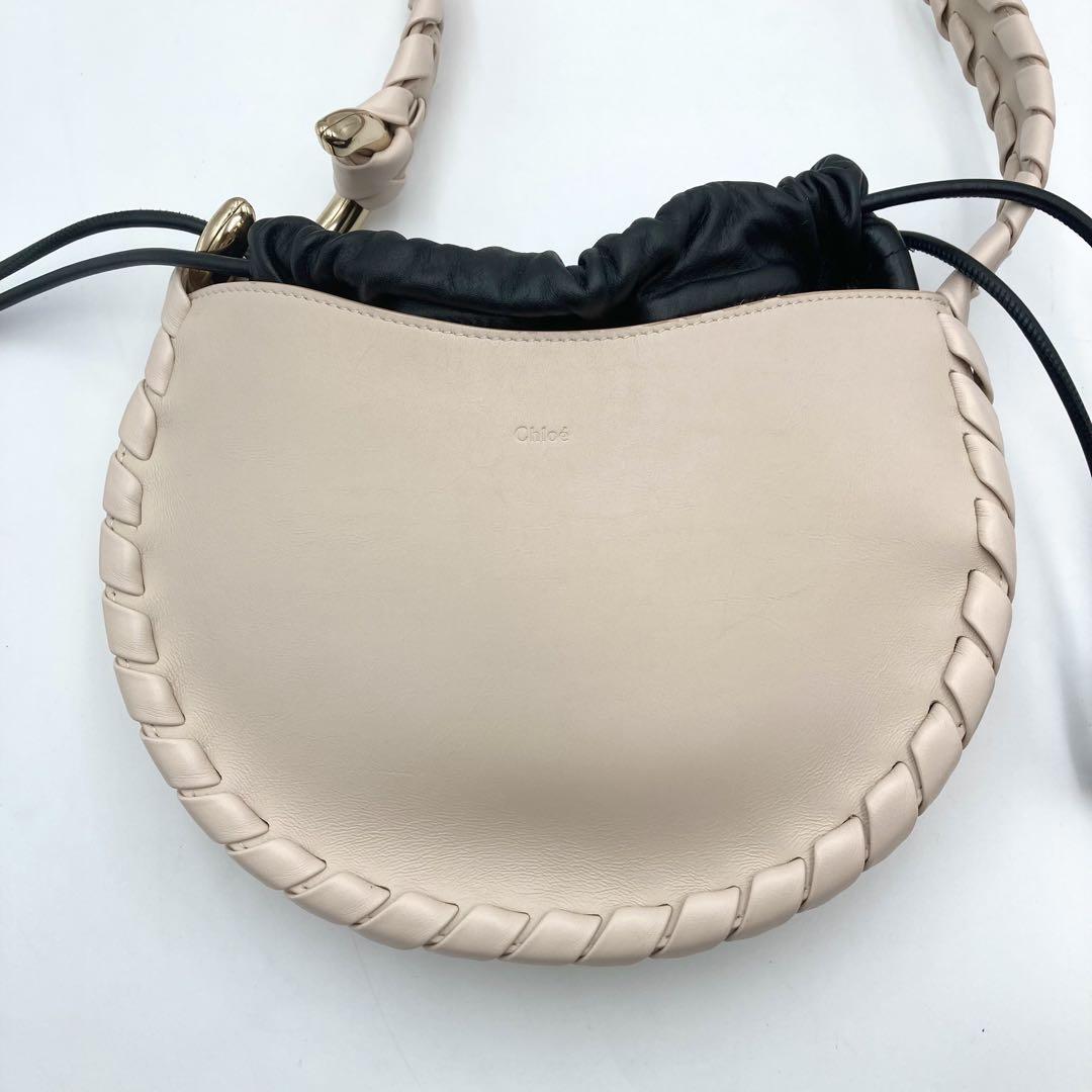 極美品✨Chloe MATE ショルダーバッグ 本革 ライトベージュ ポーチ着脱