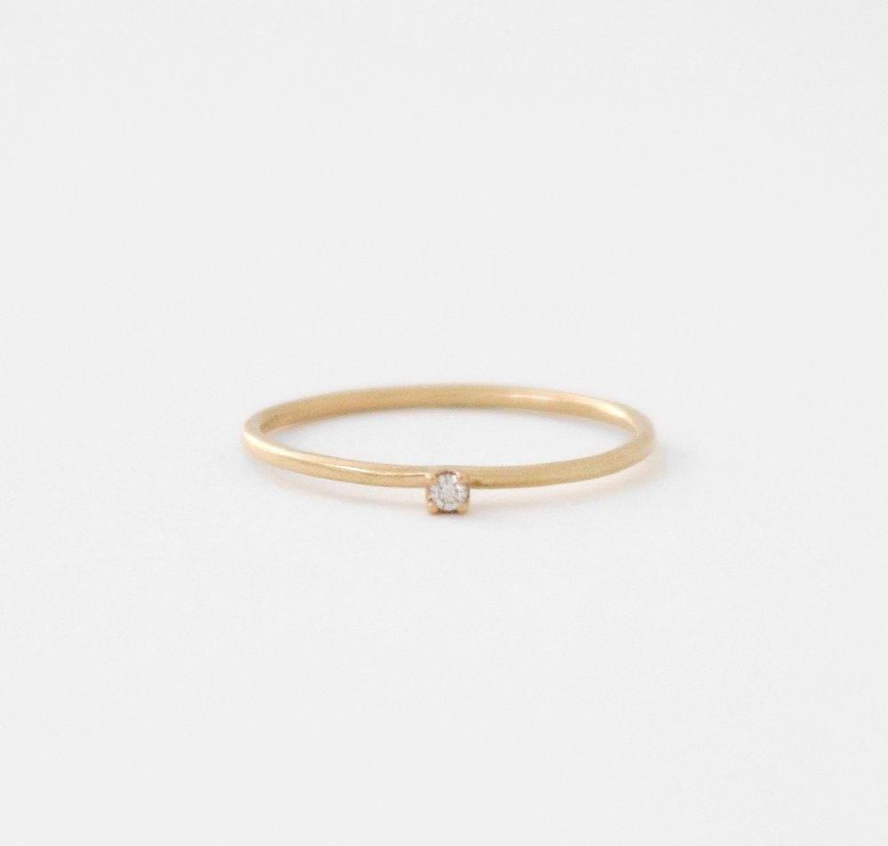 Toile トワル Round Dia Ring ラウンドダイヤリング K10