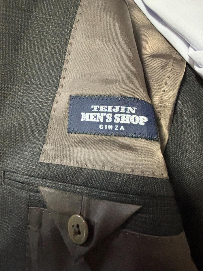 S870★テイジン メンズショップ新品ビジネススーツ50大きいサイズA7チェック S870★テイジン メンズショップ新品ビジネススーツ50大きいサイズA7チェック