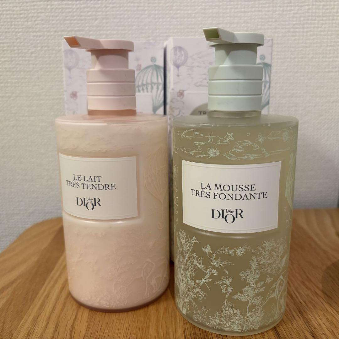 箱あり 新品未使用 ベビーディオール　ボディーソープ 新品未使用】baby DIOR ボディーソープ / 乳液 2点セット - メルカリ