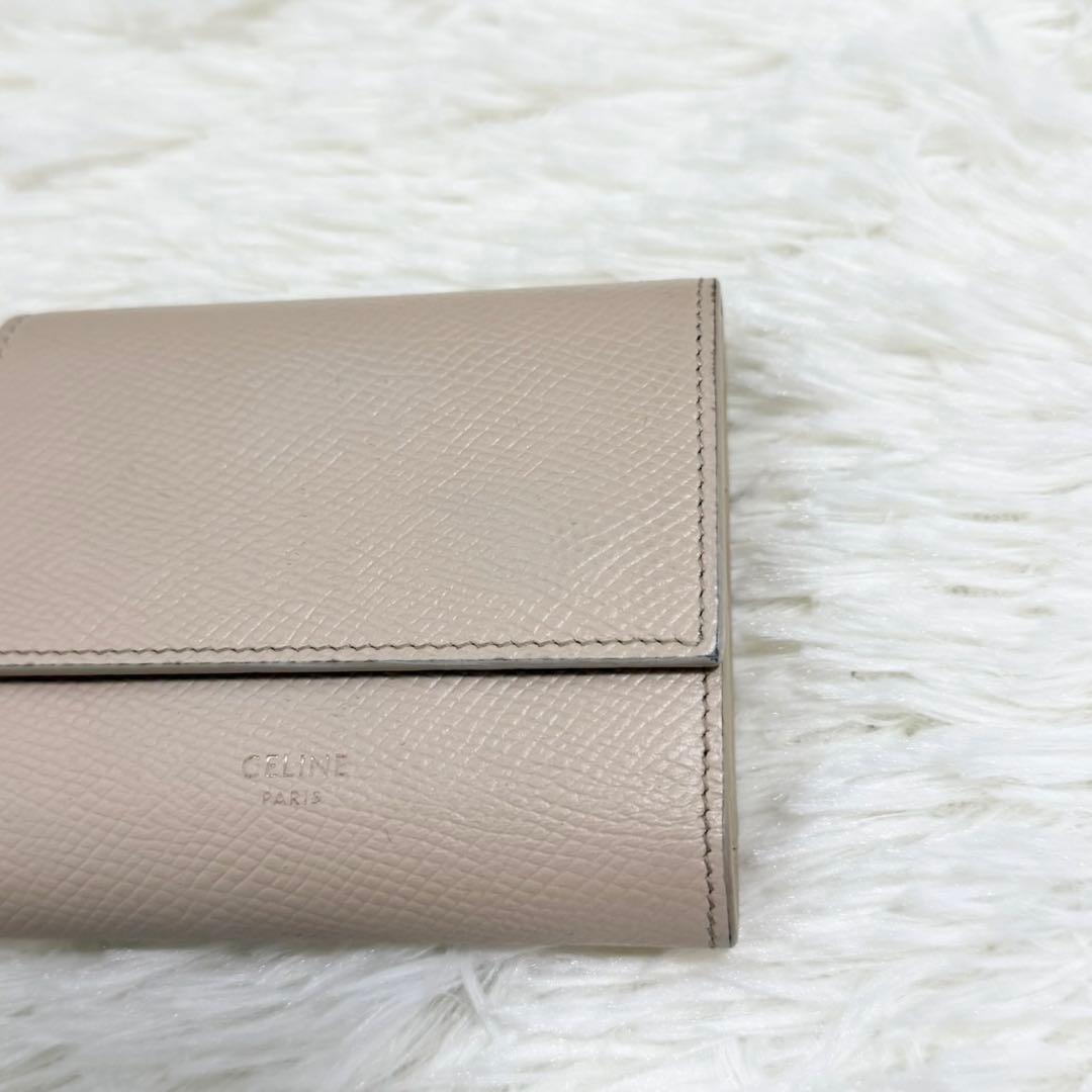 【人気】セリーヌ スモール トリフォールドウォレット レザー ベージュ 財布 【人気】セリーヌ スモール トリフォールドウォレット レザー ベージュ 財布