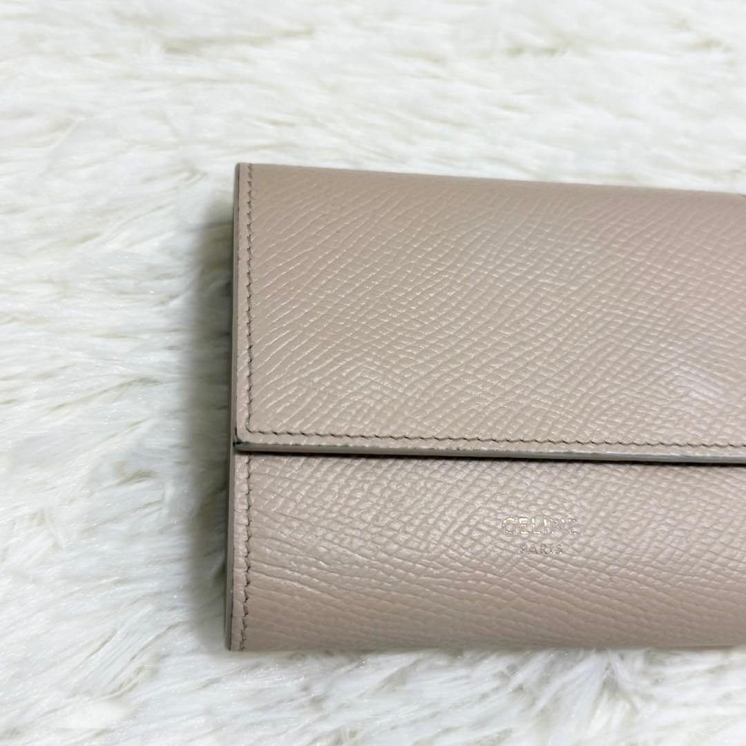 【人気】セリーヌ スモール トリフォールドウォレット レザー ベージュ 財布 【人気】セリーヌ スモール トリフォールドウォレット レザー ベージュ 財布