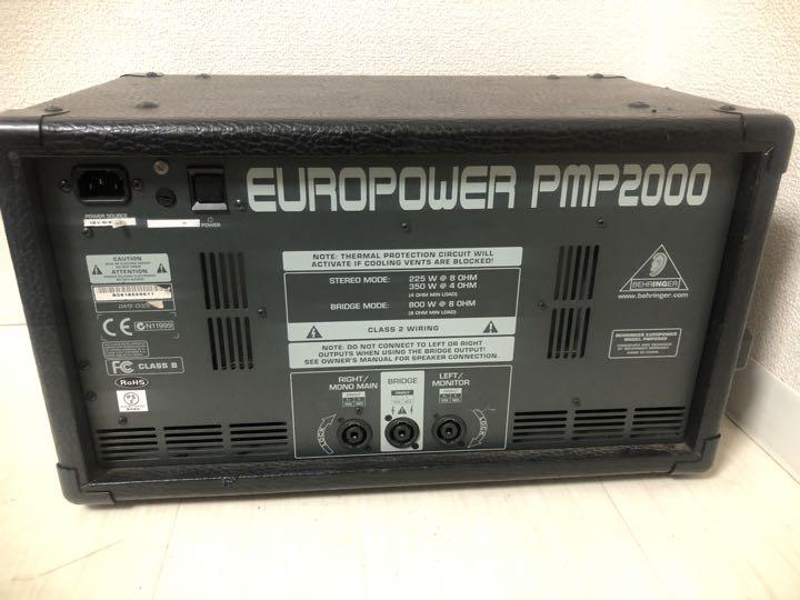  Behringer EUROPOWER PMP2000 パワードミキサー　難あり