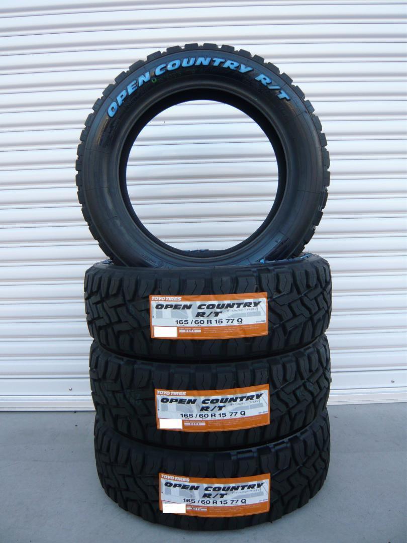 Aago出品送料込☆TOYOオープンカントリーH/TⅡ☆165/60R15 送料込☆TOYOオープンカントリーH/TⅡ☆165/60R15☆ハスラー