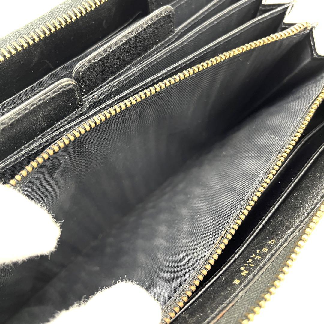 【極美品・激レア】セリーヌ 長財布 オーガナイザー トリオンフ 黒マカダム 茶黒
